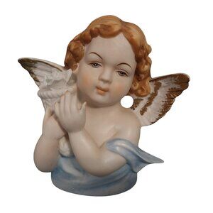 Vintage Japan Porcelain Sanmyro Figurine Angel 5 inches Tall